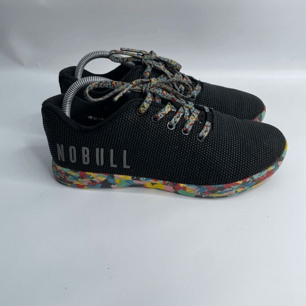 NoBull Womens Superfabric Black Wilde Trainer Shoes Size 9. 5 (M 8) Gym CrossFit